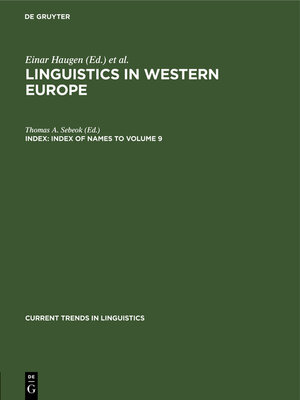 cover image of Index of names to volume 9
